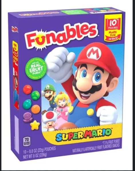 Dulces de Fruta Funables Super Mario (10 Piezas)